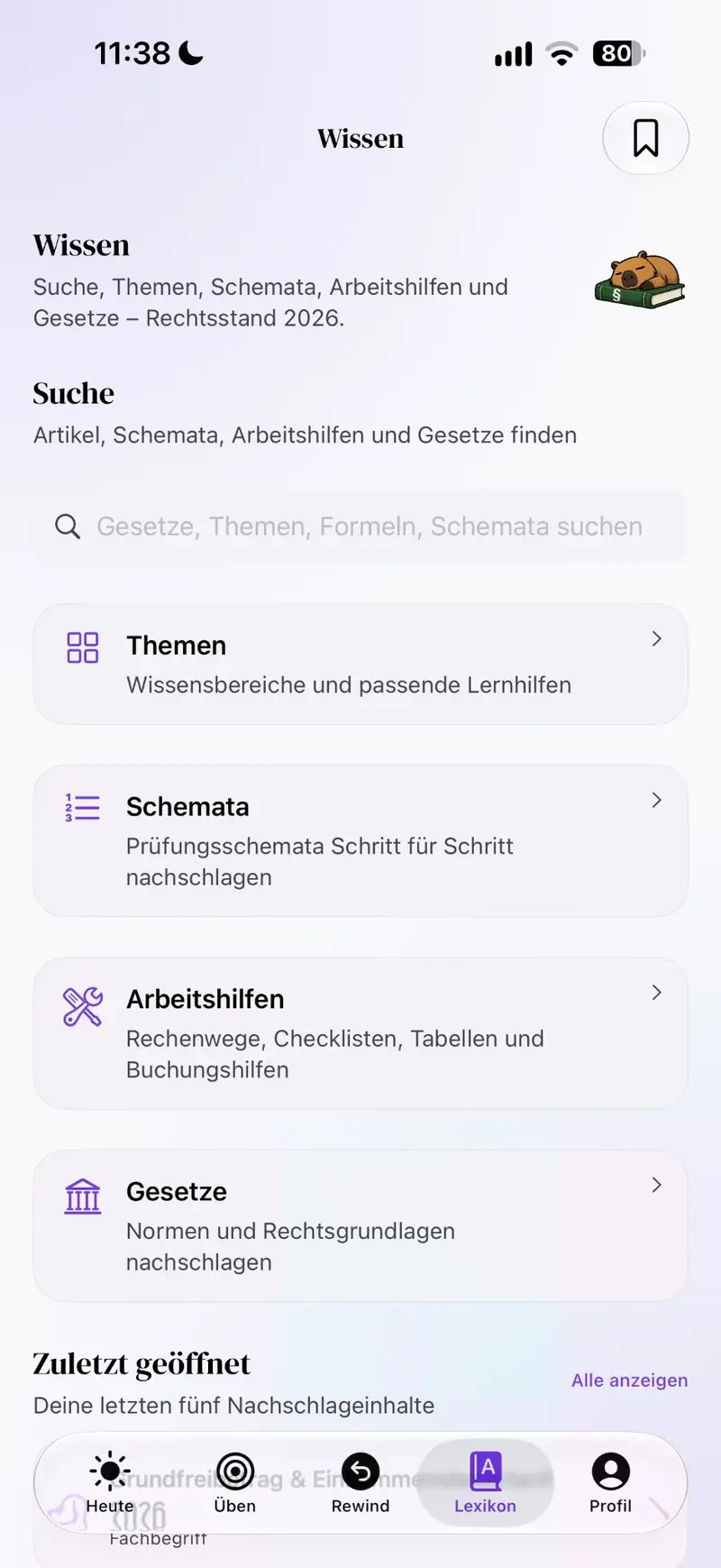 Taxybara Wissen mit Suche, Themen, Schemata, Arbeitshilfen und Gesetzen